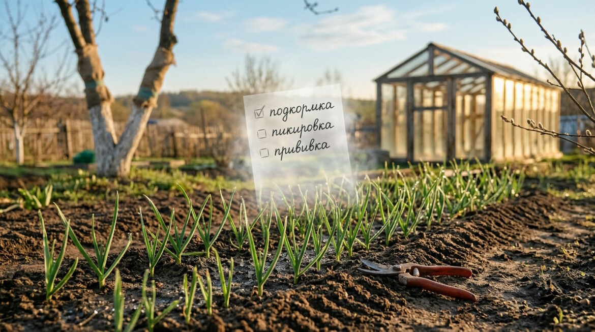 Встречаем апрель в саду и огороде