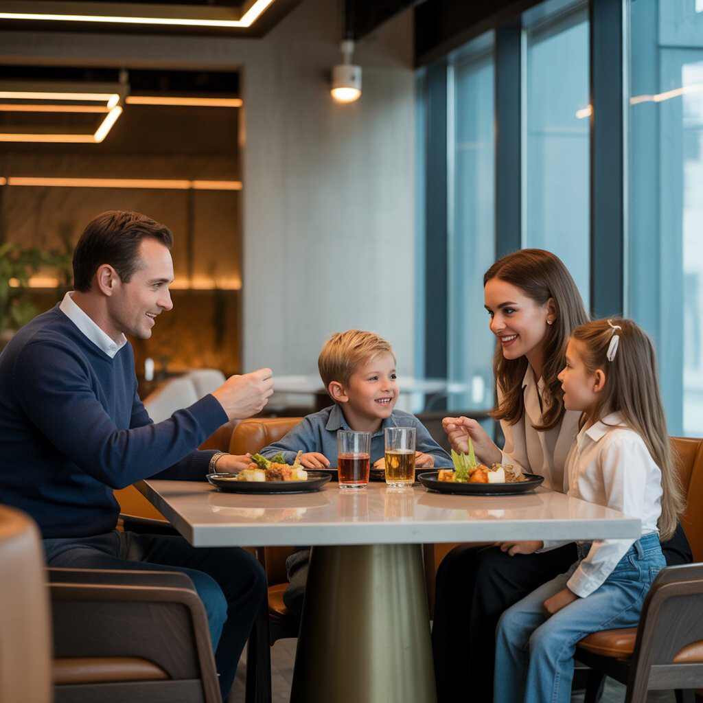 Ужин с детьми в ресторане: как избежать конфуза?