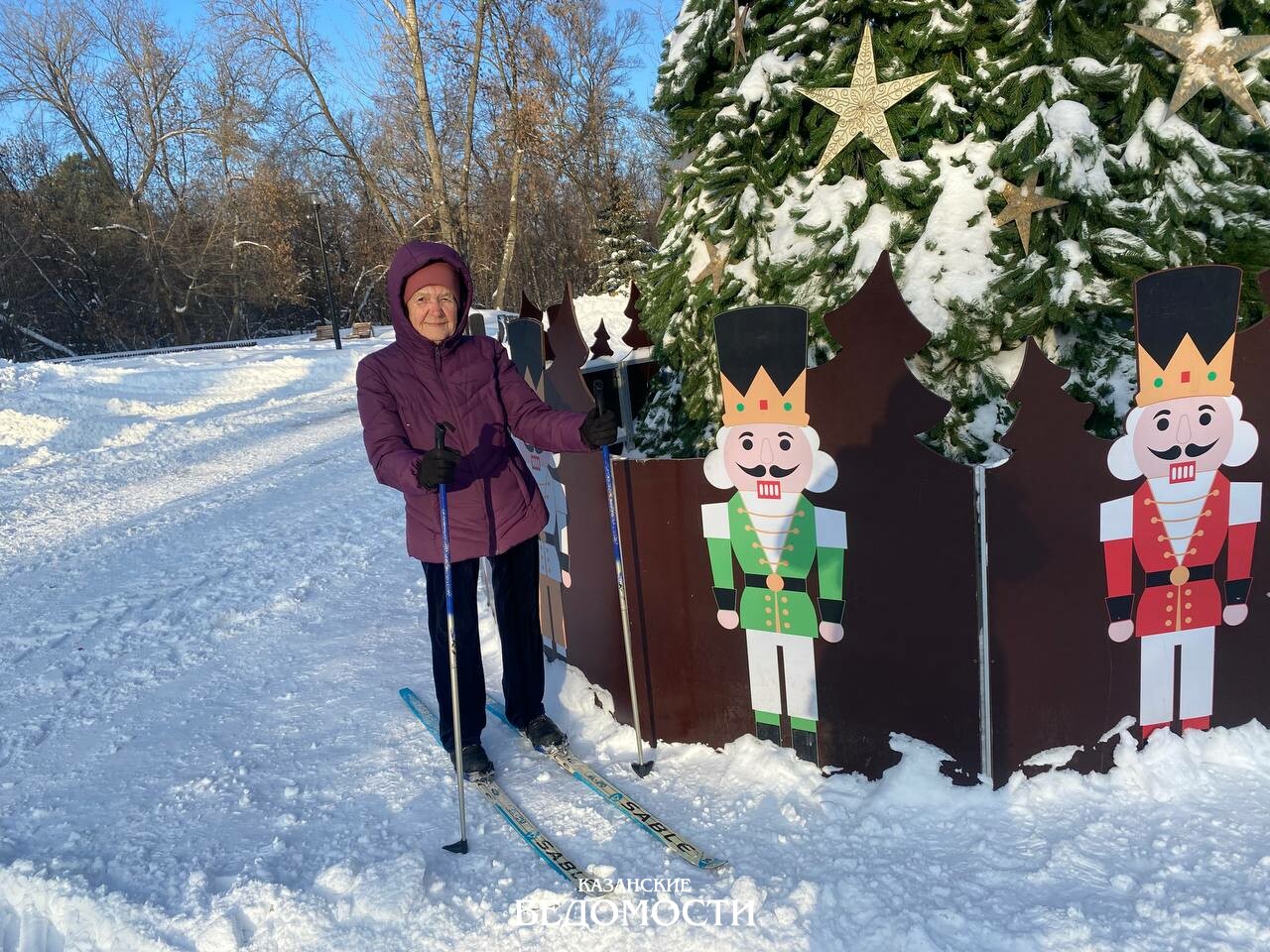 91-летняя жительница Казани: «Зимой я всегда на лыжах!»