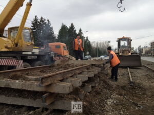 Строительство Большого Казанского кольца: на улице Кулагина уже укладывают рельсы