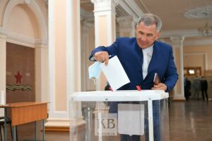 Минниханов принял участие в общероссийском голосовании по поправкам к Конституции РФ